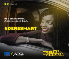 Speeding can push everything to its limit, including your safety Slow down and stay alive.#DereSmart#UsalamaBarabarani